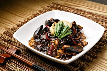 jajangmyeon, black-bean-sauce noodles