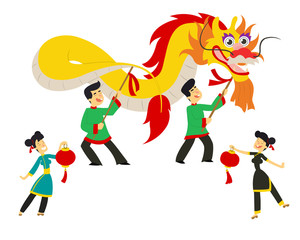 Chinese new year festival/Dragon dance