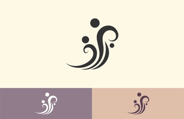 group human abstract logo