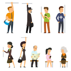 people go to the subway.