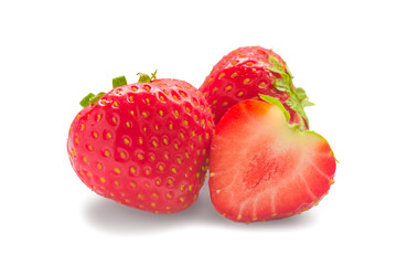 Fresh strawberry isolated on white 