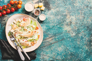 Delicious caesar salad