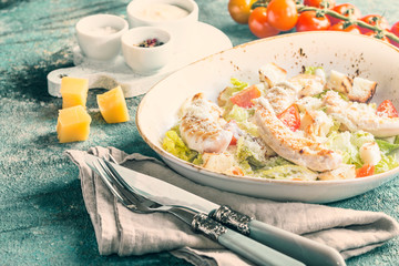 Delicious caesar salad
