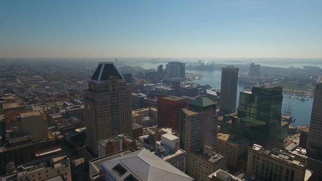 Aerial Maryland Baltimore September 2016 4K