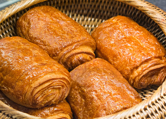 freshly made breads croissant