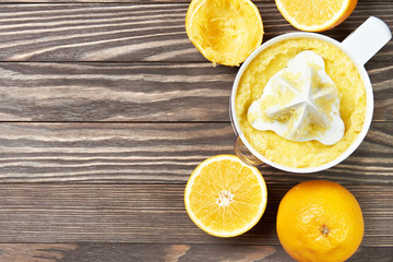 Electric juicer and orange fruit