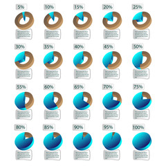 Color three-dimensional circular diagram