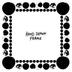 Black and white abstract frame