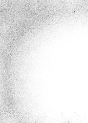 graffiti sprayed circular gradient effect in black on white