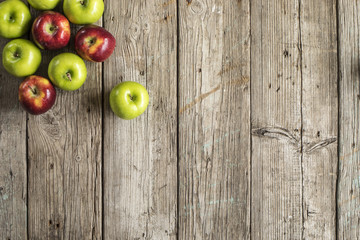 Fruit apple on wooden table