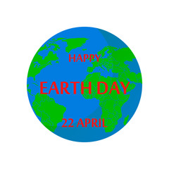 Earth day holiday poster