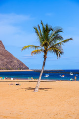 Beach Teresitas in Tenerife - Canary Islands