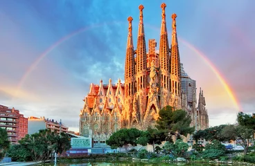 Deurstickers Barcelona heilige familie