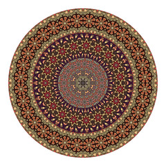Flower mandala. Vintage decorative elements.