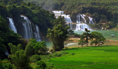 Ban Gioc waterfall in Vietnam