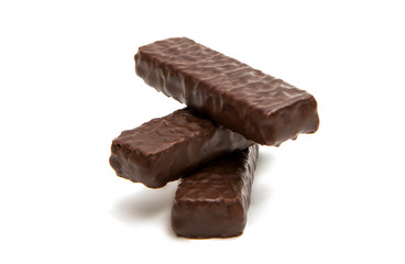 Chocolate wafers isolated