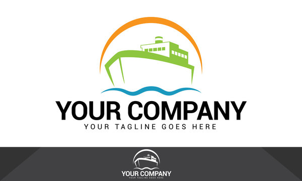 Ship logo, ship vector, ship logo template