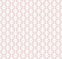 Seamless pink ornament. Modern geometric pattern with repeating elements
