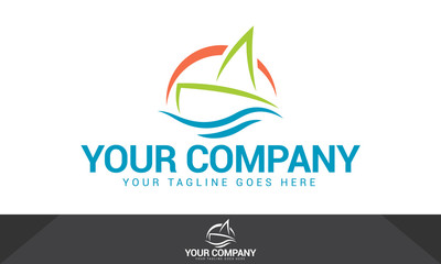 Ship logo, ship vector, ship logo template