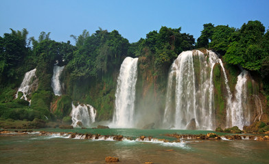 Ban Gioc waterfall in Vietnam