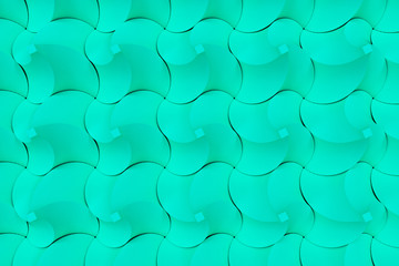 Pattern of blue twisted pyramid shapes