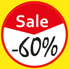 vector banner image ninety percent discount on a yellow background