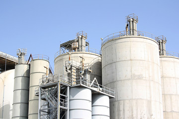 cement factory in the industrial area in Spain