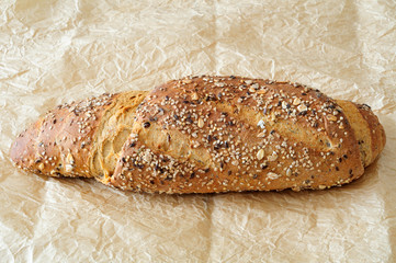 Multigrain loaf with whole wheat flour