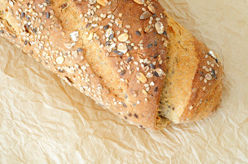 Multigrain bread with whole wheat flour
