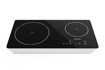 Fototapeta premium Mobile Portable Induction Cooktop Stove. 3d Rendering