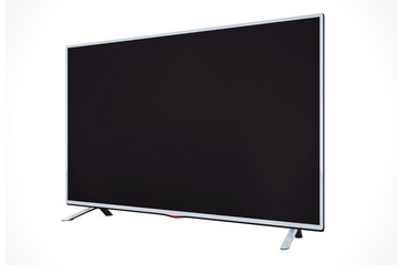 Modern Flat Led or Lcd TV. 3d Rendering