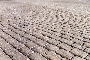 Granite cubes natural stone texture background