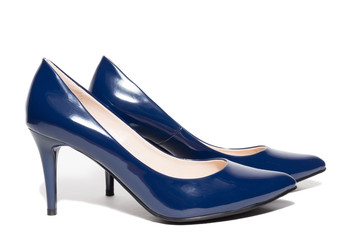 female shoes on a white background