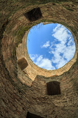 Inside one of the towers of citadel in Akkerman fortress in Belgorod, Odessa, Ukraine