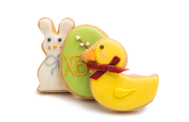 Easter biscuits isolated