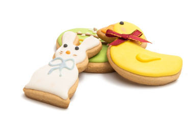 Easter biscuits isolated