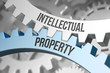 intellectual property / cogwheel / metal / 3d