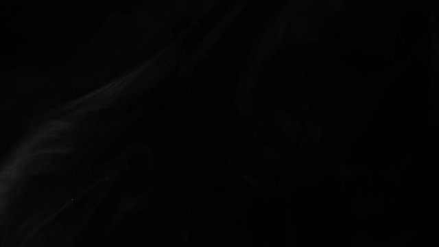 Smoke on black background in slow motion