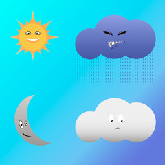 Obraz premium Набор эмоций