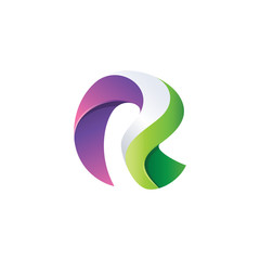 Naklejka premium Creative Letter R Logo Concept Vector Eps10