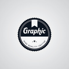 original premium label retro theme badge emblem