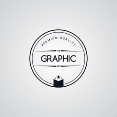 original premium label retro theme badge emblem