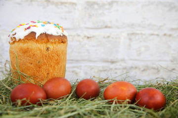 Пасха. Пасхальный хлеб. Пасхальные яйца