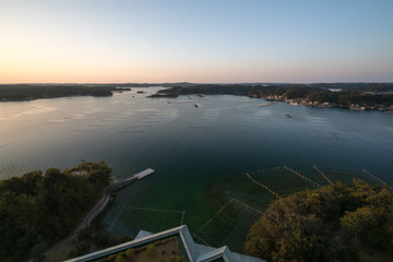 Ago bay in sunrise time,Iseshima area,mie prefecture,tourism of japan