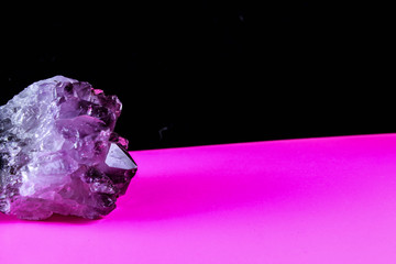 Crystal amethyst as background