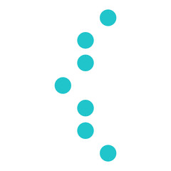 Digital curly bracket sign display board round dot