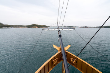 sightseeing boat,iseshima area,mie prefecture,tourism of japan