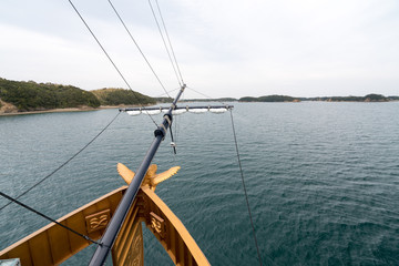 sightseeing boat,iseshima area,mie prefecture,tourism of japan