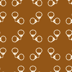 seamless pattern with handcuffs for your design