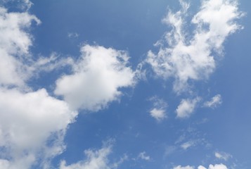 blue sky with cloud bright beautiful art of nature and copy space for add text